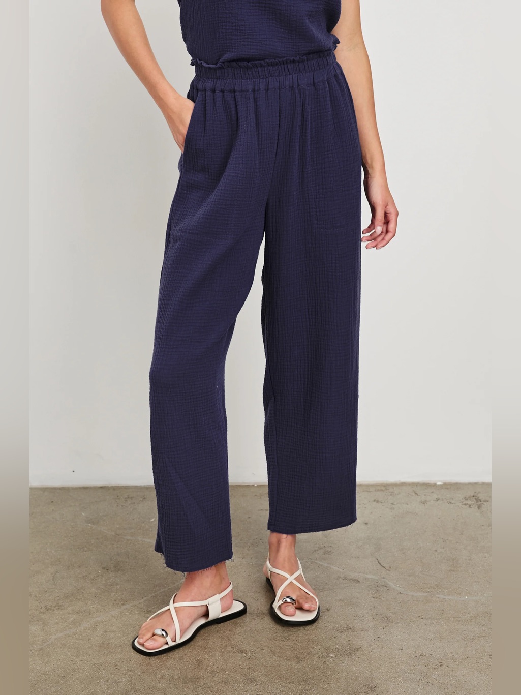 Rails Leon Crop Pant In Admiral Blue Nwt Xs